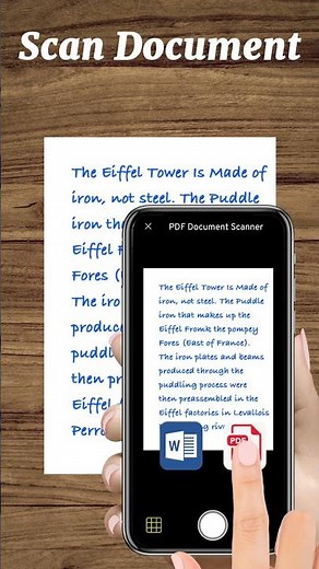 Scan document and share into pdf