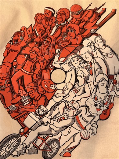 This logo will be available on the back of a hoodie and tee on Feb 6th in the Moda Center! Follow @firstdraft.us on insta for more details #nba #graphicdesign #logo #portland