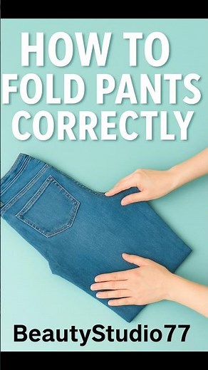 How to Fold Pants Correctly | Quick & Easy Space-Saving Trick