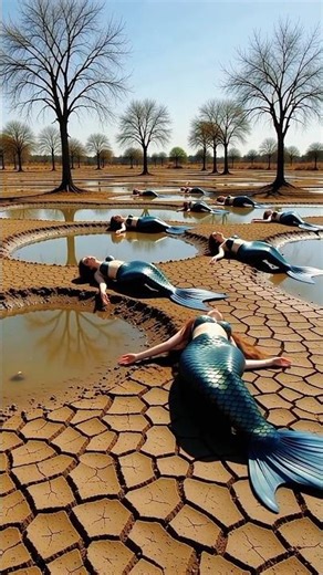 The nymphs were dying due to the severe drought. #shorts #aishorts #shortsfeed