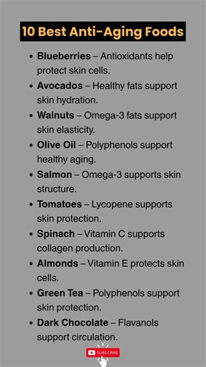 10 Best Anti Aging Foods