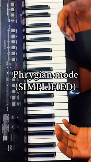 Phrygian mode simplified. #fyp #piano #learnwithhiikya