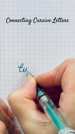 How to Connect Cursive Letters | handwriting | cursive | asmr | alphabet | beginners