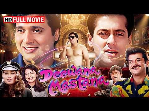 Govinda vs Anil Kapoor for Juhi Chawla 😂 | Deewana Mastana Full Movie | Johnny Lever Nonstop Comedy
