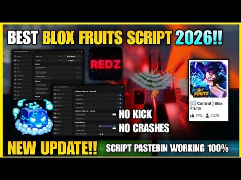 Best Blox Fruits Redz Hub Script "Aimbot & Speed Hack" New Update 2026!!