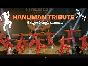 HANUMAN TRIBUTE DANCE PERFORMANCE | POWERFUL GROUP DANCE | SPIRITUAL STAGE ACT 🙏🔥