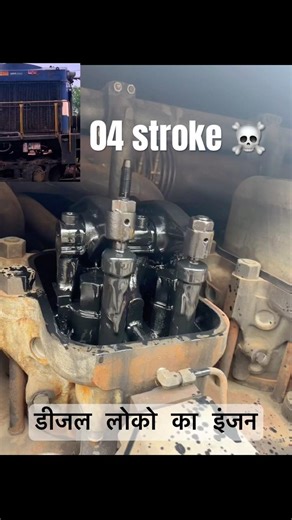 A diesel engine has 16 cylinders V shape engine with huge HP, #alco #engine #usa #icengine #trending