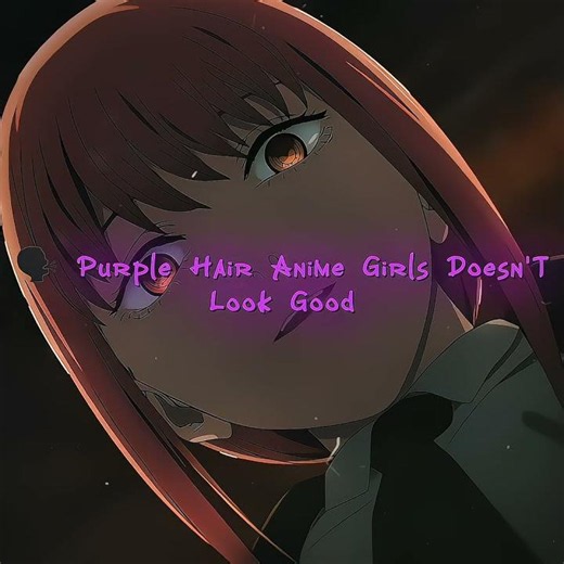 Avg purple hair anime girls💫 #anime #chainsawman #shorts