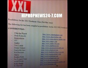 XXL FRESHMAN 2012 CLASS LIST! - HIPHOPNEWS24-7.COM