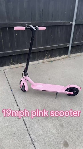 A pink scooter for Mom? Yes please. This cutie folds up nicely and goes 19mph 🛴💅🏼 #electricscooter #tiktokshopcreatorpicks #pinkscooter #scooterforadults #giftformom