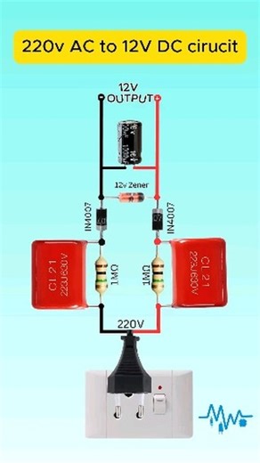 Electrical_44 on Instagram: "How to Make 12V Power Supply from 220V AC"