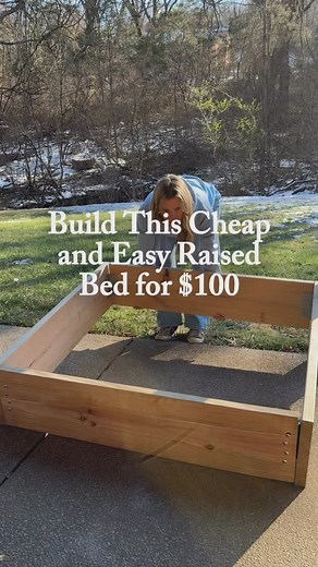 Nicole Johnsey Burke on Instagram: "Build a garden bed on a budget and start your garden this year – I’ll guide you through every single step of the way. 👏 Drop SPRING in the comments to join me for my FREE Spring Garden Startup workshop tomorrow where I’m teaching you how to design, plan, build, and grow your dream garden this season! Here’s what I bought at my local hardware store to build this entire salad garden for less than $100: 🌱4 thick, untreated cedar boards – ask the store to cut th