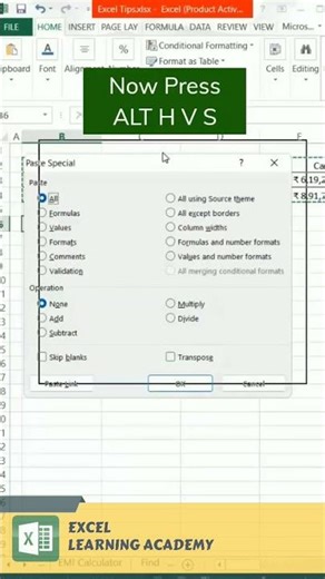 Transpose data in excel