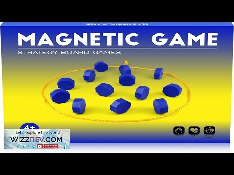 Magnetic Chess Game with Full Size Stones Magnet Game with String for Family