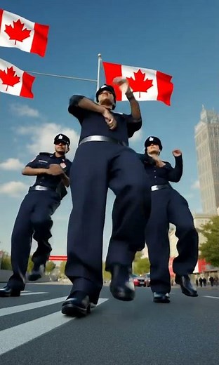 🇨🇦 Canadian Police Dance to Dumptruck - Kinfolk Thugs | Viral TikTok Dance Challenge 2025