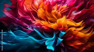 A mesmerizing visual journey through a world of vibrant colors and fluid motion Stock Video