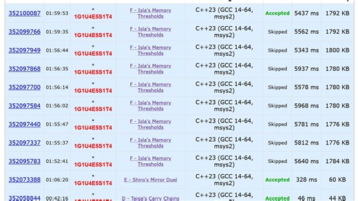 Codeforces Round 1068 (Div. 2) AK！！！