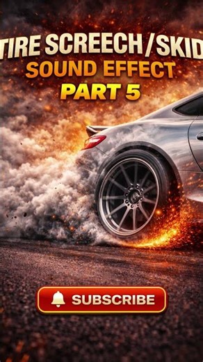 Tire Screech / Skid Sound Effect Part 5