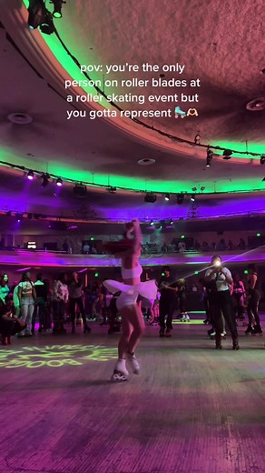 Artistic Roller Skating Performance at Flippers LA Event