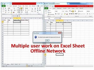 How to work with multiple users on an Excel worksheet | Advance Excel Tutorial | in தமிழ்.