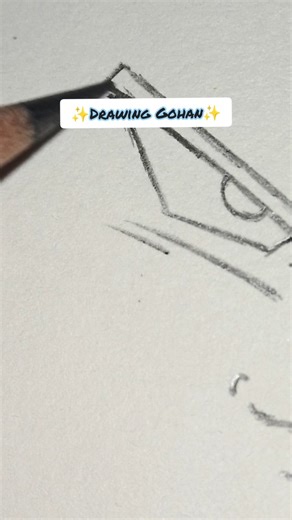 Gohan😎😈 drawing step by step 👍😎 #gohan #goku #dragonball #anime#art#edit