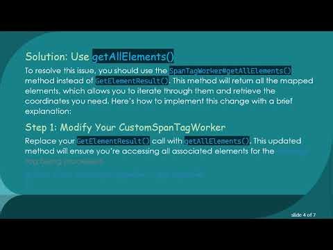 Solving the GetElementResult() null Problem in iText 7