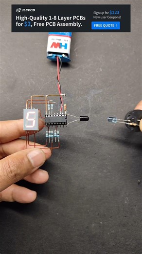 Seven Sigment Display Counter Circuit