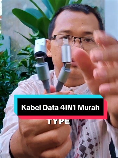 Kabel data 4 in 1 fast cahrging. #kabeldata4in1 #kabeldata #kabeldatafastcharger