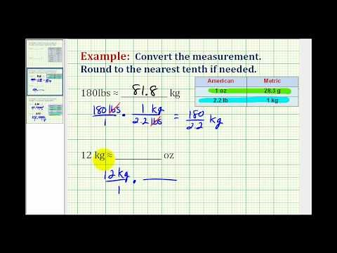 Examples: Convert Weight Between the Standard and Metric System