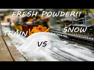 HO Scale Train Plows Snow!