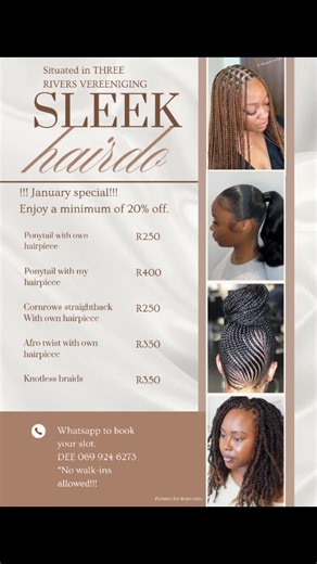 Expert Knotless Braids in Vereeniging - Book Now!