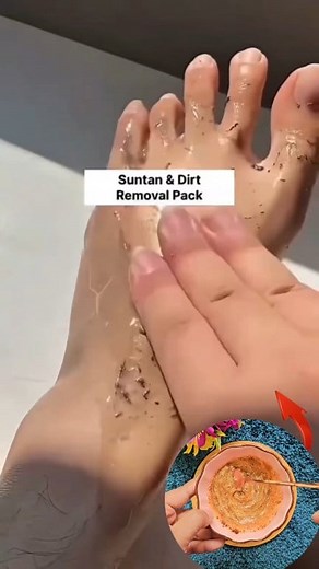 660K views · 4K reactions | Clean Feet Dirt & Tanning Easily - Fair Feet Tips & Trick . . . #dirt #tanning #feetdirtcleaning #fairfeet #fairfeettips #feetcare #fbreelsfypシ゚ #reelsfbシ #reelsviralシ #fbreelsvideo #reelsfypシ | Back to nature remedy | Facebook