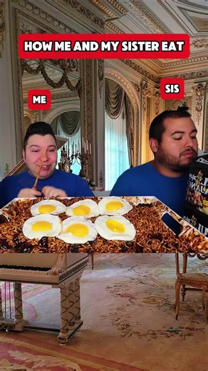 nikocado mukbang #nikocadoavocado #nikocado #mukbang #sister #siblings #fyp