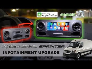 Best Upgrade for Mercedes Benz Sprinter 10.25 ANDROID Apple CarPlay Android Auto Google Maps Waze