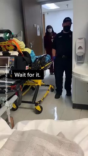 Paramedic transports special patient #paramedic #firstresponder #medic #dadsoftiktok #dad #mississippi #paffordems
