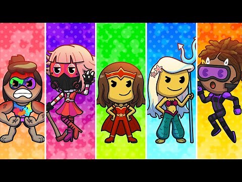 The Super Girls: Battle of emoji | emojitown compilation
