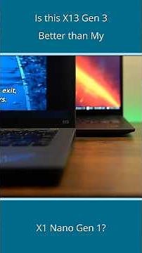 Is this ThinkPad X13 Gen 3 Better Than My X1 Nano? #ThinkPad #Shorts