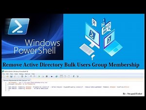 PowerShell Remove List Of Active Directory Users Group Membership and Disable Accounts