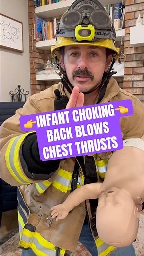Back blows & chest thrusts update/demo. #firstaid #choking #momlife #cpr #emergency