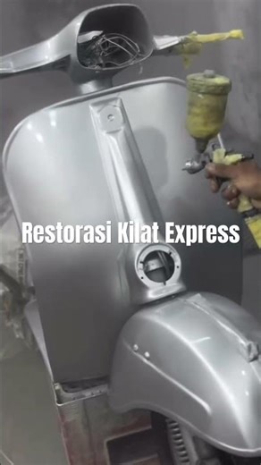 Quick Restoration? Who says it's impossible? In just one week, your Vespa will change color #shor...