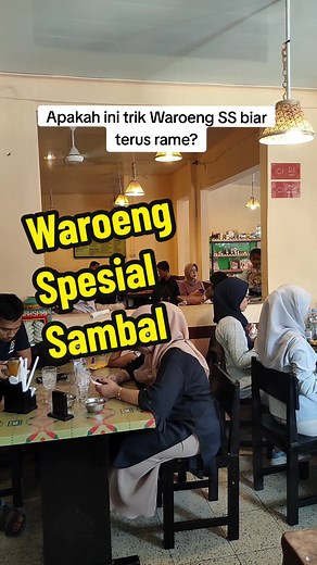 Padahal lantai 1 kosong, gak dipake. Terus meja juga gak semuanya penuh, tapi waiting list sampe belasan... #waroengspesialsambal #waroengss #margonda
