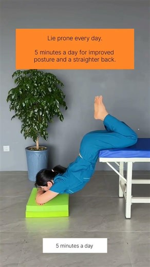 Just 5 Minutes Prone Lying Daily Can Transform Your Posture | Straighter Spine. #shorts #yoga