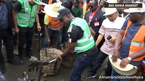 We did not only embark on a cleanup exercise today, we also took some time to sensitize our people on the need for a clean and green environment. CC Soludo, CFR. | Charles Chukwuma Soludo