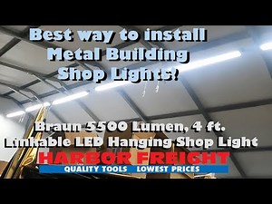 Metal Building Shop Lighting Braun 5500 Led Linkable