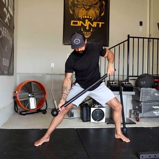 Workout online, look great offline! -⁠ Onnit 6 is a full-body, transformative workout you can do anytime, anywhere in just six weeks.⁠ -⁠ The only thing you'll need to complete the Onnit 6 workouts is a steel mace and a few feet of open space. Plus, since the entire program is accessible online or able to be downloaded, you can literally do these workouts anywhere.⁠ -⁠ So go ahead, get in touch with your primal roots — work out in your backyard, your garage, your living room — what you decide to