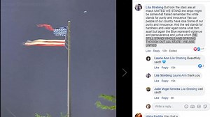 Wisconsin storm tears giant American flag to pieces. People see messages in that.