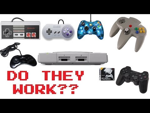 Playstation Classic - Multiple Usb Controllers Tested - Will They Work?