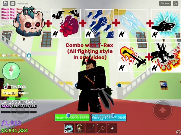 Abyssal🇳🇵 (@abyssalv1) - Trex Combo & Fighting Styles | Epic Blox Fruit Gameplay