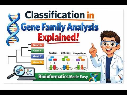 Classification in Gene Family Analysis Explained | Bioinformatics Made Easy 🧬