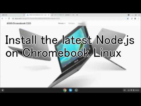 Install the latest Node.js on Chromebook Linux